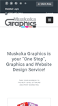 Mobile Screenshot of muskokagraphics.com