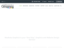 Tablet Screenshot of muskokagraphics.com
